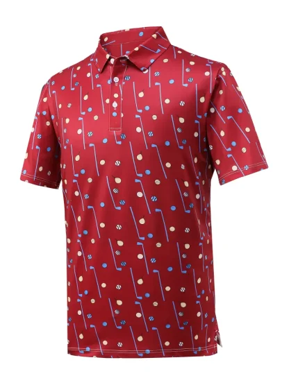 Off-Center Swing Quick-Dry Golf Polo